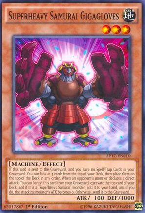 Superheavy Samurai Gigagloves (SP17-EN010) - Star Pack - Battle Royal 1st Edition - Premium Yugioh Single from Konami - Just $0.25! Shop now at Game Crave Tournament Store