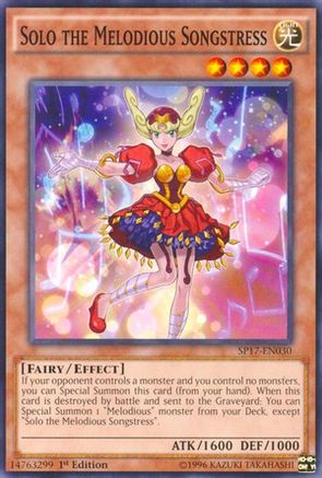 Solo the Melodious Songstress (SP17-EN030) - Star Pack - Battle Royal 1st Edition - Premium Yugioh Single from Konami - Just $0.25! Shop now at Game Crave Tournament Store