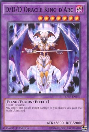 D/D/D Oracle King d'Arc (Starfoil) (SP17-EN040) - Star Pack - Battle Royal 1st Edition - Premium Yugioh Single from Konami - Just $0.78! Shop now at Game Crave Tournament Store