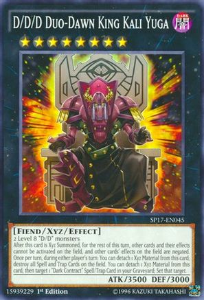 D/D/D Duo-Dawn King Kali Yuga (SP17-EN045) - Star Pack - Battle Royal 1st Edition - Premium Yugioh Single from Konami - Just $0.25! Shop now at Game Crave Tournament Store