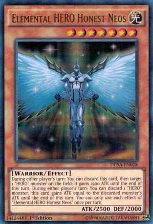 Elemental HERO Honest Neos (DUSA-EN028) - Duelist Saga 1st Edition - Premium Yugioh Single from Konami - Just $0.44! Shop now at Game Crave Tournament Store