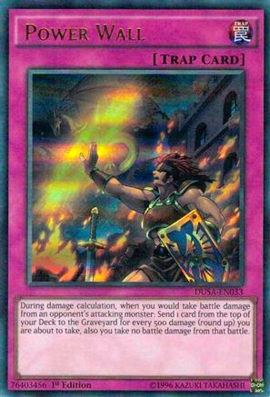 Power Wall (DUSA-EN033) - Duelist Saga 1st Edition - Premium Yugioh Single from Konami - Just $0.24! Shop now at Game Crave Tournament Store