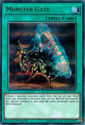 Monster Gate (DUSA-EN055) - Duelist Saga 1st Edition - Premium Yugioh Single from Konami - Just $2.13! Shop now at Game Crave Tournament Store