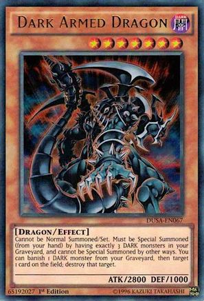 Dark Armed Dragon (DUSA-EN067) - Duelist Saga 1st Edition - Premium Yugioh Single from Konami - Just $1.10! Shop now at Game Crave Tournament Store