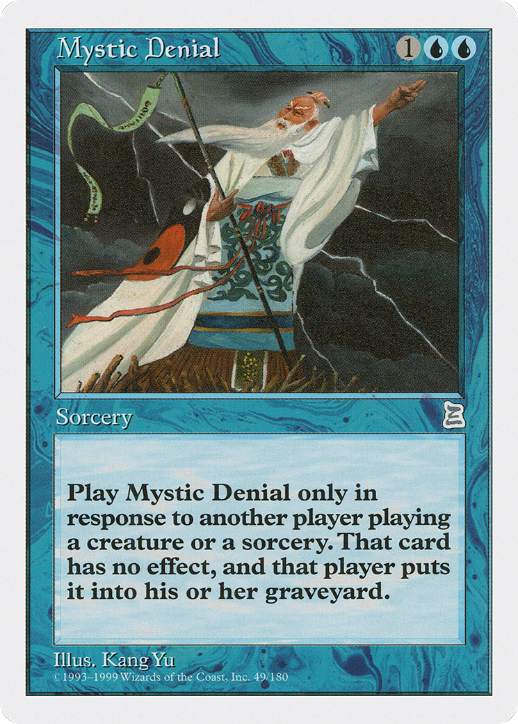 Mystic Denial (PTK-049) - Portal Three Kingdoms - Premium MTG Single from Wizards of the Coast - Just $2.29! Shop now at Game Crave Tournament Store