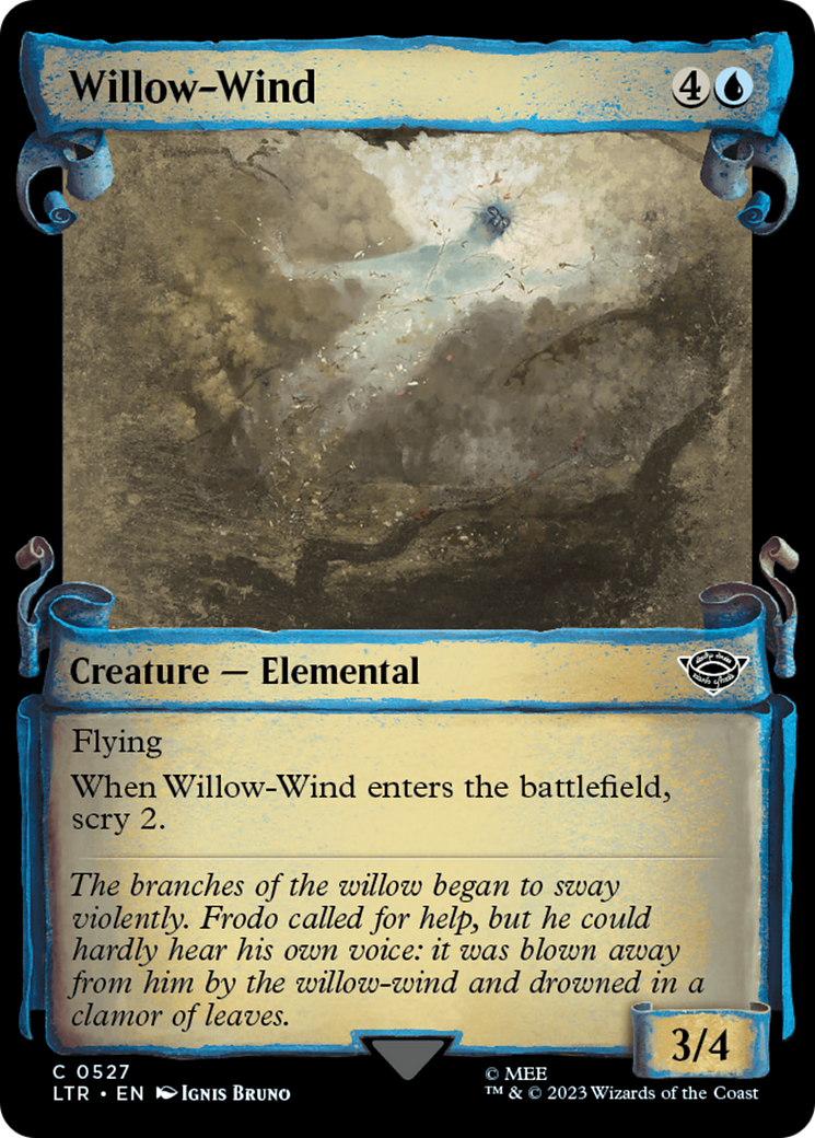 Willow-Wind (LTR-527) - The Lord of the Rings: Tales of Middle-earth: (Showcase) - Premium MTG Single from Wizards of the Coast - Just $0.08! Shop now at Game Crave Tournament Store