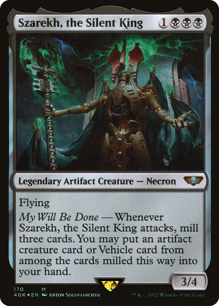 Szarekh, the Silent King (40K-170) - Warhammer 40,000 Commander Foil - Premium MTG Single from Wizards of the Coast - Just $0.34! Shop now at Game Crave Tournament Store