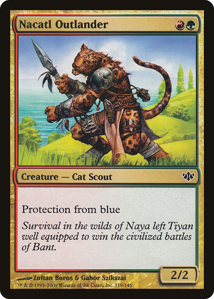 Nacatl Outlander (CON-119) - Conflux Foil - Premium MTG Single from Wizards of the Coast - Just $0.27! Shop now at Game Crave Tournament Store
