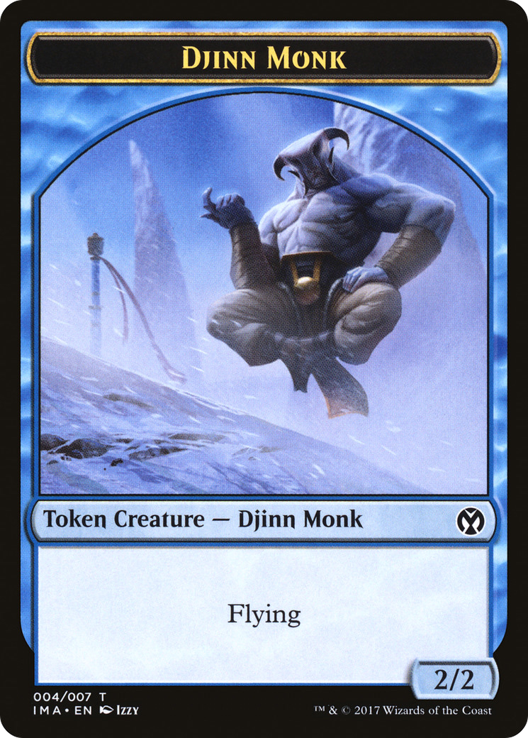 Djinn Monk (TIMA-004) - Iconic Masters Tokens - Premium MTG Single from Wizards of the Coast - Just $0.25! Shop now at Game Crave Tournament Store