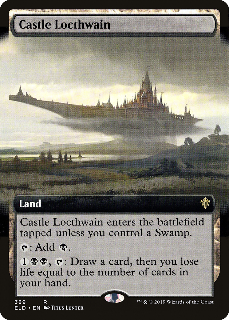 Castle Locthwain (ELD-389) - Throne of Eldraine: (Extended Art) Foil - Premium MTG Single from Wizards of the Coast - Just $10.28! Shop now at Game Crave Tournament Store