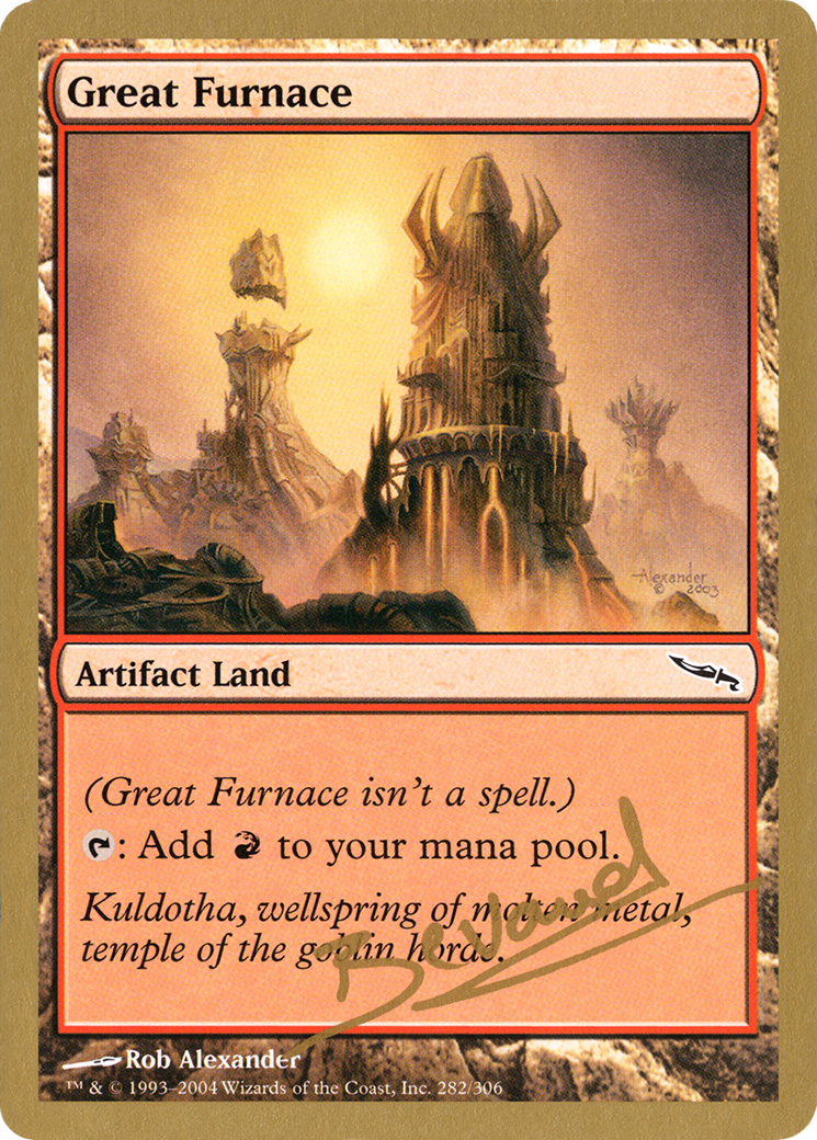 Great Furnace (WC04-MB282) - World Championship Decks 2004 - Premium MTG Single from Wizards of the Coast - Just $0.37! Shop now at Game Crave Tournament Store