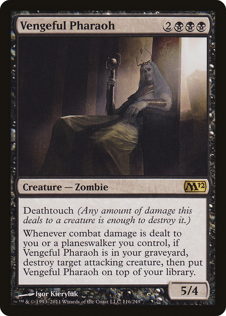 Vengeful Pharaoh (M12-116) - Magic 2012 Foil - Premium MTG Single from Wizards of the Coast - Just $1.50! Shop now at Game Crave Tournament Store
