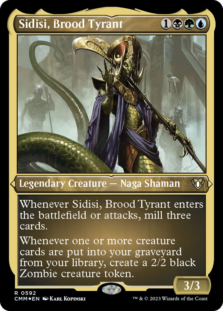 Sidisi, Brood Tyrant (CMM-592) - Commander Masters Etched Foil - Premium MTG Single from Wizards of the Coast - Just $2.55! Shop now at Game Crave Tournament Store