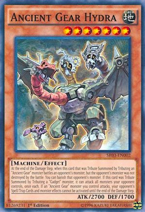 Ancient Gear Hydra (SR03-EN002) - Structure Deck: Machine Reactor Unlimited - Premium Yugioh Single from Konami - Just $0.34! Shop now at Game Crave Tournament Store