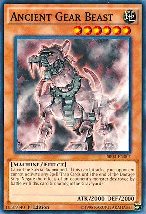 Ancient Gear Beast (SR03-EN007) - Structure Deck: Machine Reactor Unlimited - Premium Yugioh Single from Konami - Just $0.08! Shop now at Game Crave Tournament Store