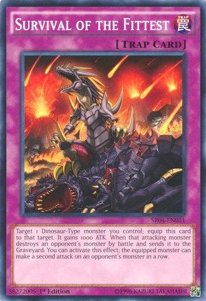 Survival of the Fittest (SR04-EN031) - Structure Deck: Dinosmasher's Fury 1st Edition - Premium Yugioh Single from Konami - Just $0.25! Shop now at Game Crave Tournament Store