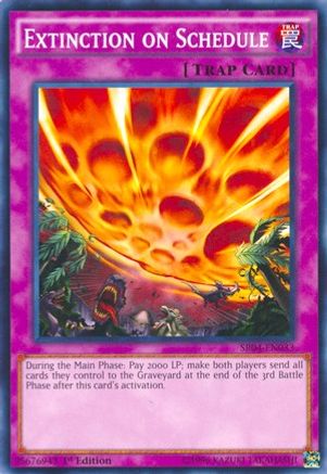 Extinction on Schedule (SR04-EN033) - Structure Deck: Dinosmasher's Fury 1st Edition - Premium Yugioh Single from Konami - Just $0.25! Shop now at Game Crave Tournament Store