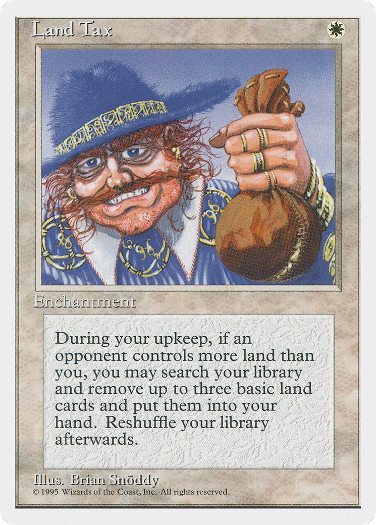 Land Tax (4ED-034) - Fourth Edition - Premium MTG Single from Wizards of the Coast - Just $17.78! Shop now at Game Crave Tournament Store