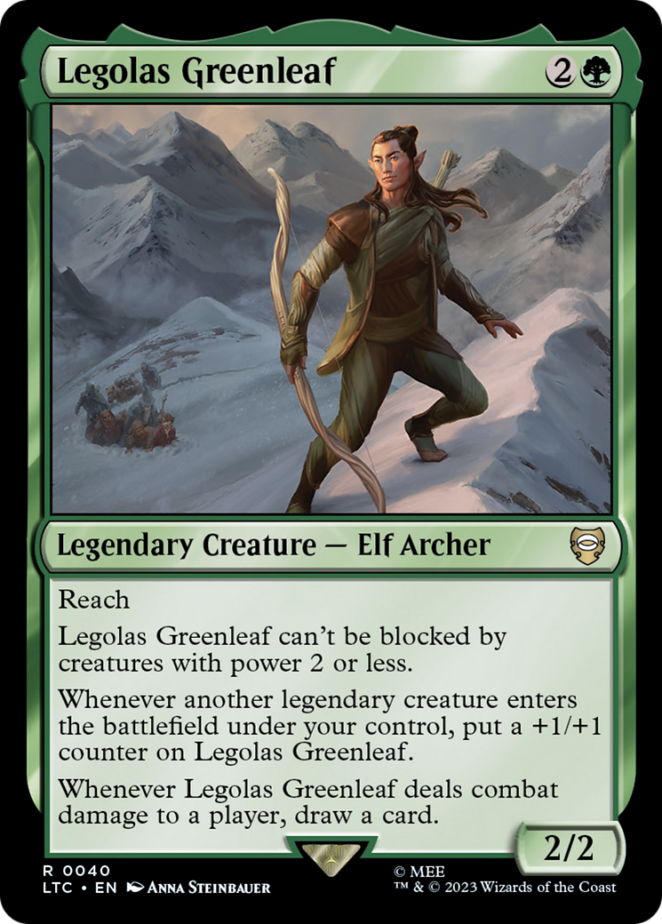 Legolas Greenleaf (LTC-040) - Tales of Middle-earth Commander - Premium MTG Single from Wizards of the Coast - Just $0.08! Shop now at Game Crave Tournament Store
