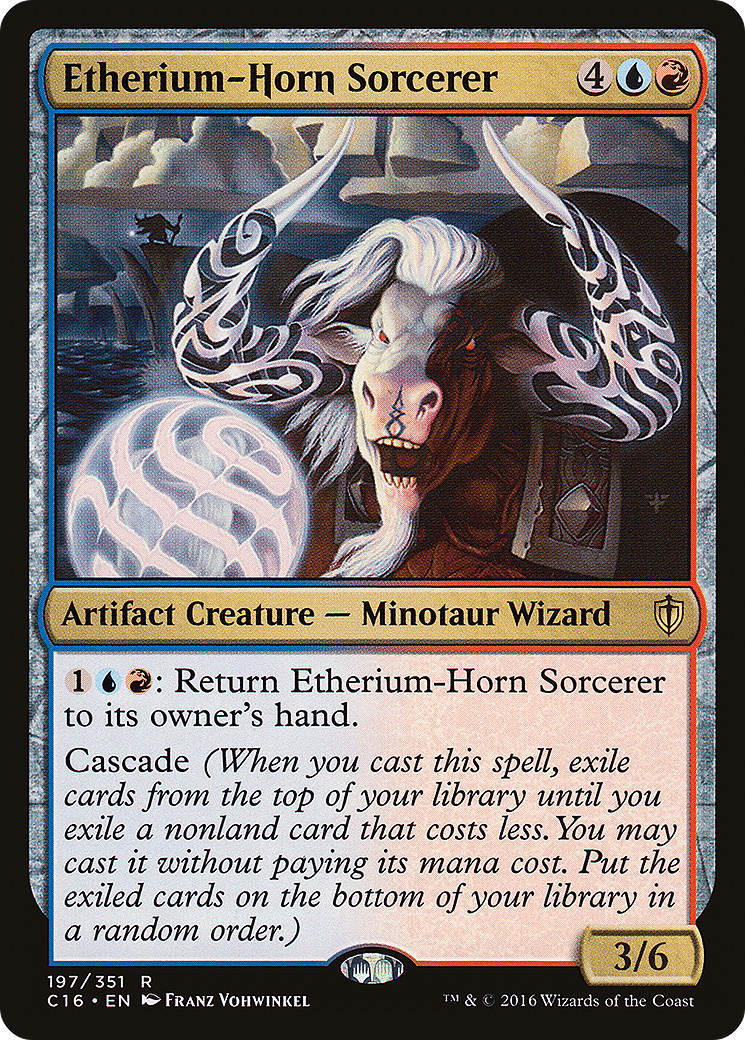 Etherium-Horn Sorcerer (C16-197) - Commander 2016 - Premium MTG Single from Wizards of the Coast - Just $0.26! Shop now at Game Crave Tournament Store