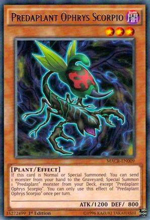 Predaplant Ophrys Scorpio (MACR-EN009) - Maximum Crisis Unlimited - Premium Yugioh Single from Konami - Just $0.29! Shop now at Game Crave Tournament Store