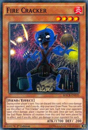 Fire Cracker (MACR-EN035) - Maximum Crisis Unlimited - Premium Yugioh Single from Konami - Just $0.25! Shop now at Game Crave Tournament Store