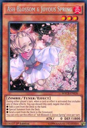 Ash Blossom & Joyous Spring (MACR-EN036) - Maximum Crisis Unlimited - Premium Yugioh Single from Konami - Just $3.44! Shop now at Game Crave Tournament Store