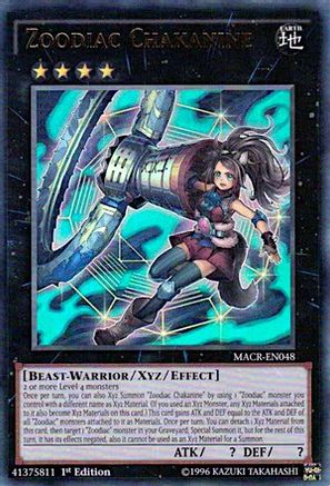 Zoodiac Chakanine (MACR-EN048) - Maximum Crisis Unlimited - Premium Yugioh Single from Konami - Just $1.80! Shop now at Game Crave Tournament Store