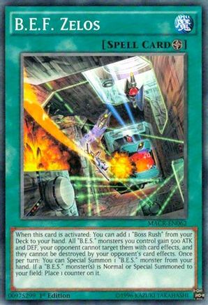 B.E.F. Zelos (MACR-EN062) - Maximum Crisis Unlimited - Premium Yugioh Single from Konami - Just $0.25! Shop now at Game Crave Tournament Store