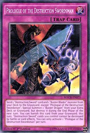 Prologue of the Destruction Swordsman (MACR-EN075) - Maximum Crisis Unlimited - Premium Yugioh Single from Konami - Just $0.85! Shop now at Game Crave Tournament Store
