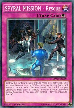 SPYRAL MISSION - Rescue (MACR-EN089) - Maximum Crisis 1st Edition - Premium Yugioh Single from Konami - Just $0.25! Shop now at Game Crave Tournament Store