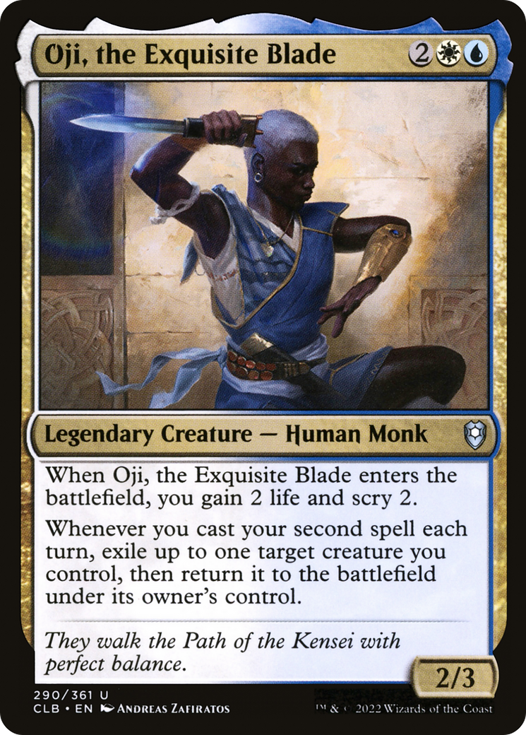 Oji, the Exquisite Blade (CLB-290) - Commander Legends: Battle for Baldur's Gate - Premium MTG Single from Wizards of the Coast - Just $0.08! Shop now at Game Crave Tournament Store