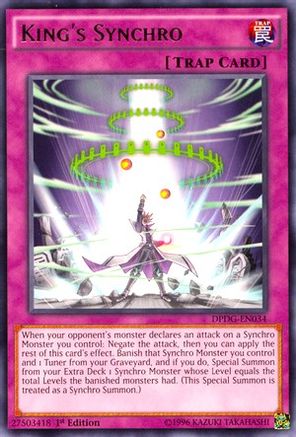 King's Synchro (DPDG-EN034) - Duelist Pack: Dimensional Guardians 1st Edition - Premium Yugioh Single from Konami - Just $0.25! Shop now at Game Crave Tournament Store