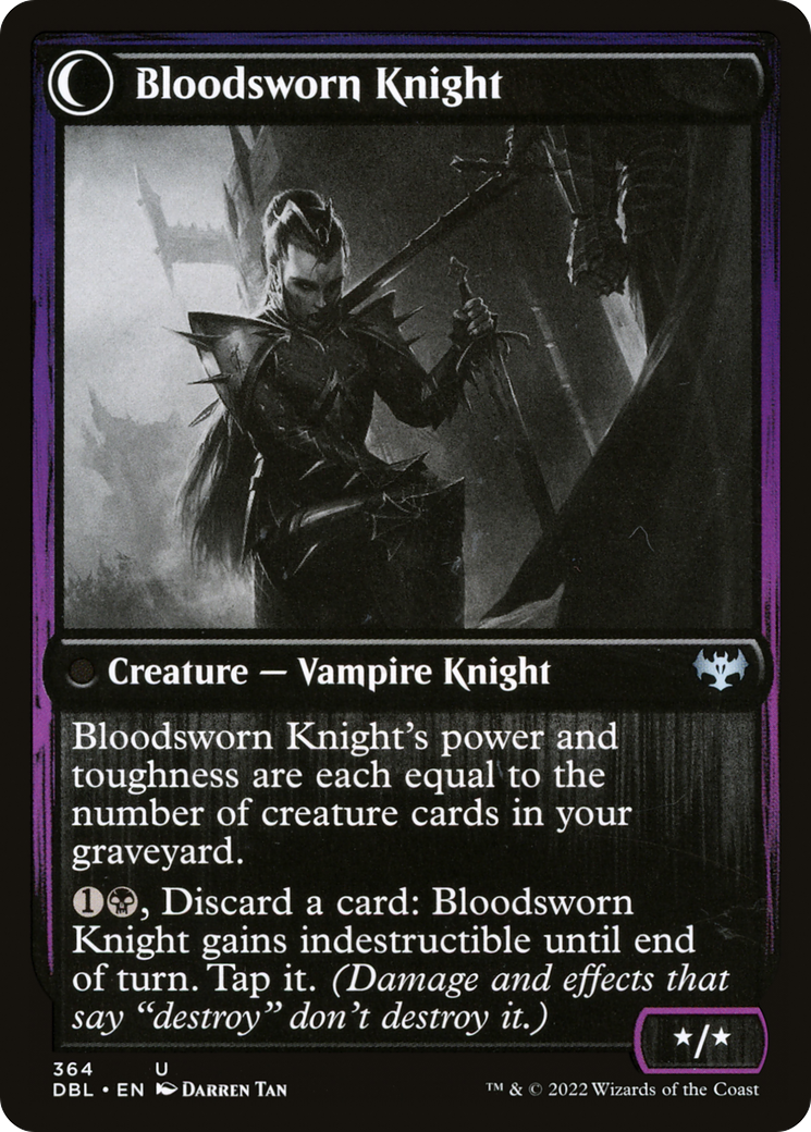 Bloodsworn Squire // Bloodsworn Knight (DBL-364) - Innistrad: Double Feature: (Double Faced Transform) Foil - Premium MTG Single from Wizards of the Coast - Just $0.08! Shop now at Game Crave Tournament Store