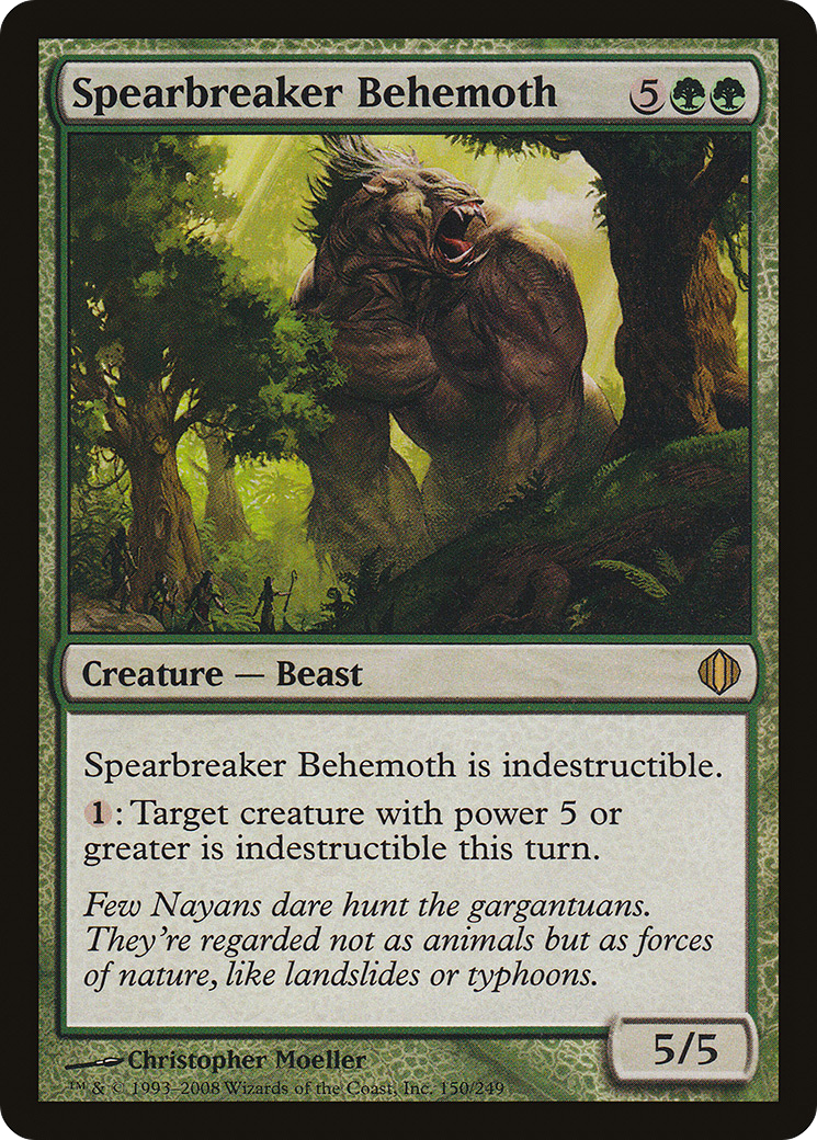 Spearbreaker Behemoth (ALA-150) - Shards of Alara Foil - Premium MTG Single from Wizards of the Coast - Just $0.54! Shop now at Game Crave Tournament Store