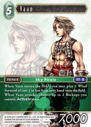 Vaan (Hero) (OPUS I) Foil - Premium Final Fantasy Single from Opus I - Just $1.66! Shop now at Game Crave Tournament Store