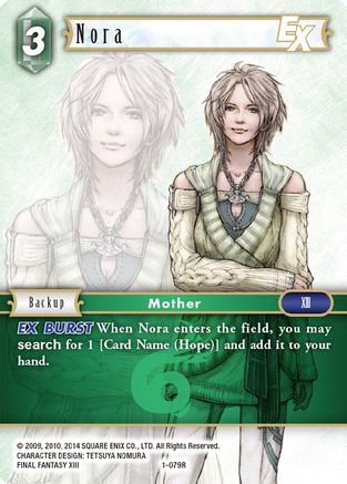 Nora EX (OPUS I) Foil - Premium Final Fantasy Single from Opus I - Just $2.55! Shop now at Game Crave Tournament Store