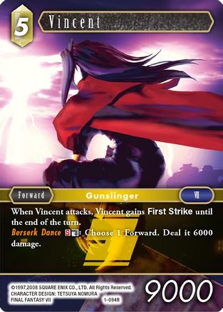 Vincent (OPUS I) Foil - Premium Final Fantasy Single from Opus I - Just $2.48! Shop now at Game Crave Tournament Store