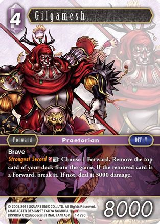 Gilgamesh (Common) (OPUS I) Foil - Premium Final Fantasy Single from Opus I - Just $0.72! Shop now at Game Crave Tournament Store