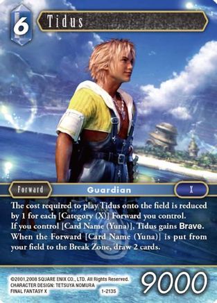 Tidus (Starter) (OPUS I) Foil - Premium Final Fantasy Single from Opus I - Just $7.62! Shop now at Game Crave Tournament Store
