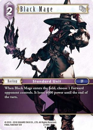 Black Mage (2-108C) (OPUS II) - Premium Final Fantasy Single from Opus II - Just $0.25! Shop now at Game Crave Tournament Store