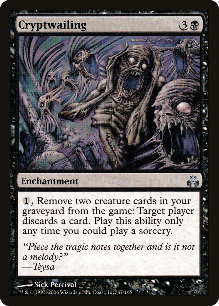 Cryptwailing (GPT-047) - Guildpact Foil - Premium MTG Single from Wizards of the Coast - Just $0.08! Shop now at Game Crave Tournament Store
