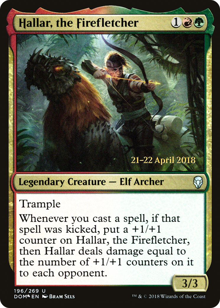 Hallar, the Firefletcher (PDOM-196S) - Dominaria Promos Foil - Premium MTG Single from Wizards of the Coast - Just $0.08! Shop now at Game Crave Tournament Store