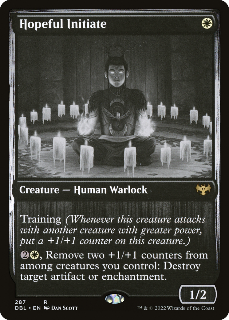Hopeful Initiate (DBL-287) - Innistrad: Double Feature Foil - Premium MTG Single from Wizards of the Coast - Just $1.20! Shop now at Game Crave Tournament Store