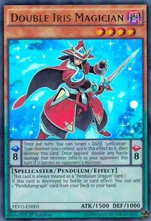 Double Iris Magician (PEVO-EN003) - Pendulum Evolution 1st Edition - Premium Yugioh Single from Konami - Just $1.08! Shop now at Game Crave Tournament Store