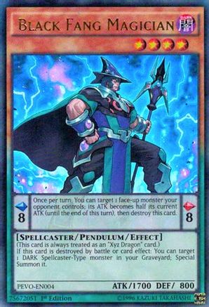 Black Fang Magician (PEVO-EN004) - Pendulum Evolution 1st Edition - Premium Yugioh Single from Konami - Just $0.35! Shop now at Game Crave Tournament Store