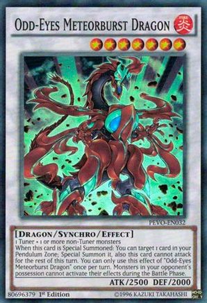 Odd-Eyes Meteorburst Dragon (PEVO-EN032) - Pendulum Evolution 1st Edition - Premium Yugioh Single from Konami - Just $0.86! Shop now at Game Crave Tournament Store