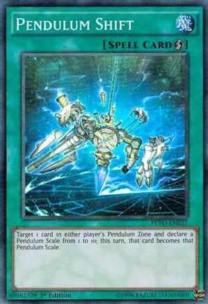 Pendulum Shift (PEVO-EN037) - Pendulum Evolution 1st Edition - Premium Yugioh Single from Konami - Just $0.25! Shop now at Game Crave Tournament Store