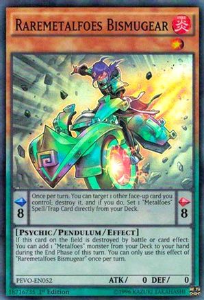 Raremetalfoes Bismugear (PEVO-EN052) - Pendulum Evolution 1st Edition - Premium Yugioh Single from Konami - Just $0.23! Shop now at Game Crave Tournament Store