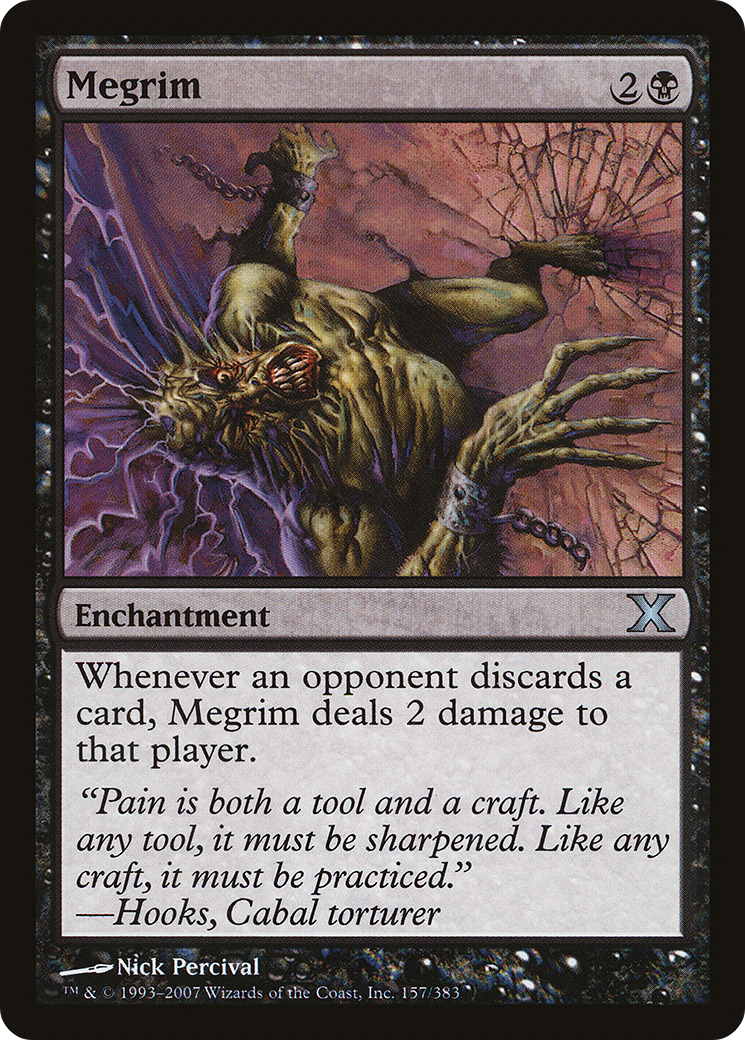 Megrim (10E-157) - Tenth Edition Foil - Premium MTG Single from Wizards of the Coast - Just $1.68! Shop now at Game Crave Tournament Store